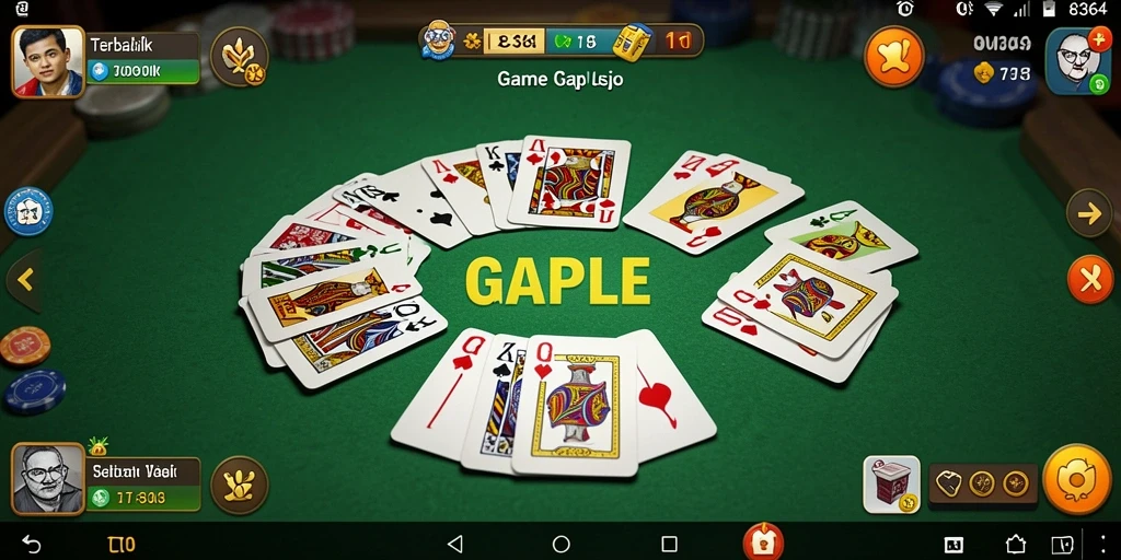 Tampilan gameplay Gaple yang seru dan interaktif dalam 8364.