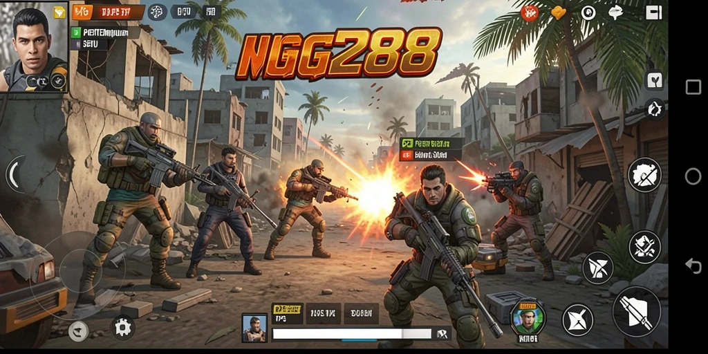 Screenshot GG288 menampilkan aksi seru dalam permainan TPS.