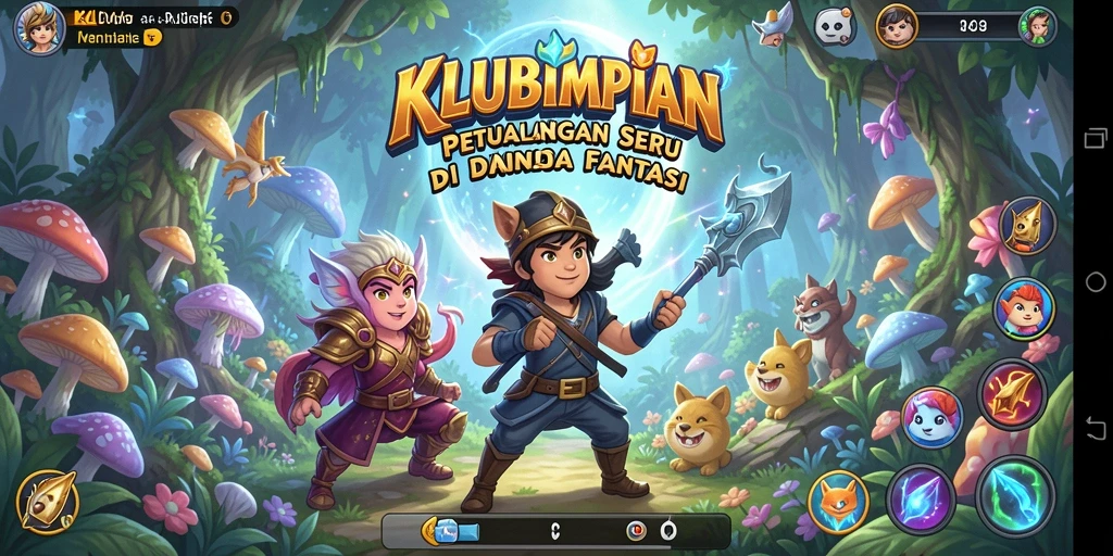 Tampilan gameplay menarik dalam dunia petualangan KLUBIMPIAN.