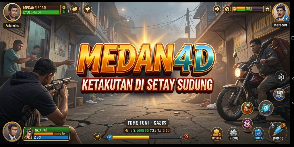 Screenshot gameplay MEDAN4D yang menegangkan dengan suasana menyeramkan.