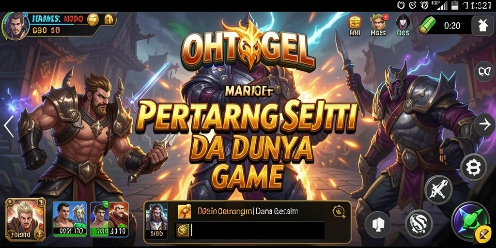 Tampilan gameplay OHTOGEL yang mendebarkan saat pertarungan berlangsung.