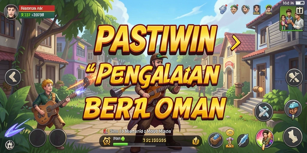 Screenshot utama PASTIWIN menampilkan gameplay simulasi yang realistis.
