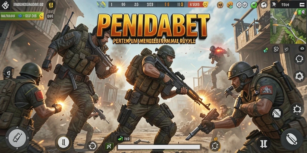 Tampilan seru permainan Battle Royale di PENIDABET.
